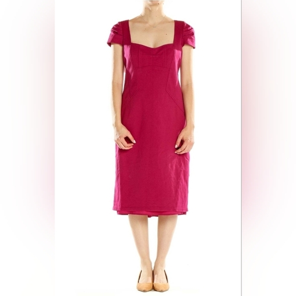 Nanette Lepore Sheath Dress in Raspberry Size 6 - Picture 1 of 5